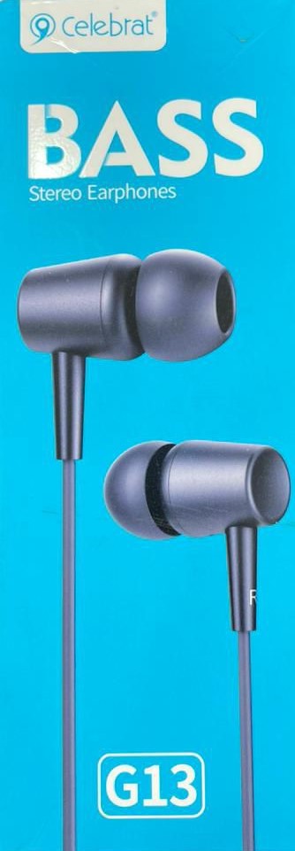 Celebrat Bass Stereo Earphones - Enhanced Audio Quality